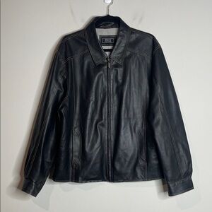 Missani Le Collezioni | Men’s 100% Leather Outer Full Zip Jacket Size Large
